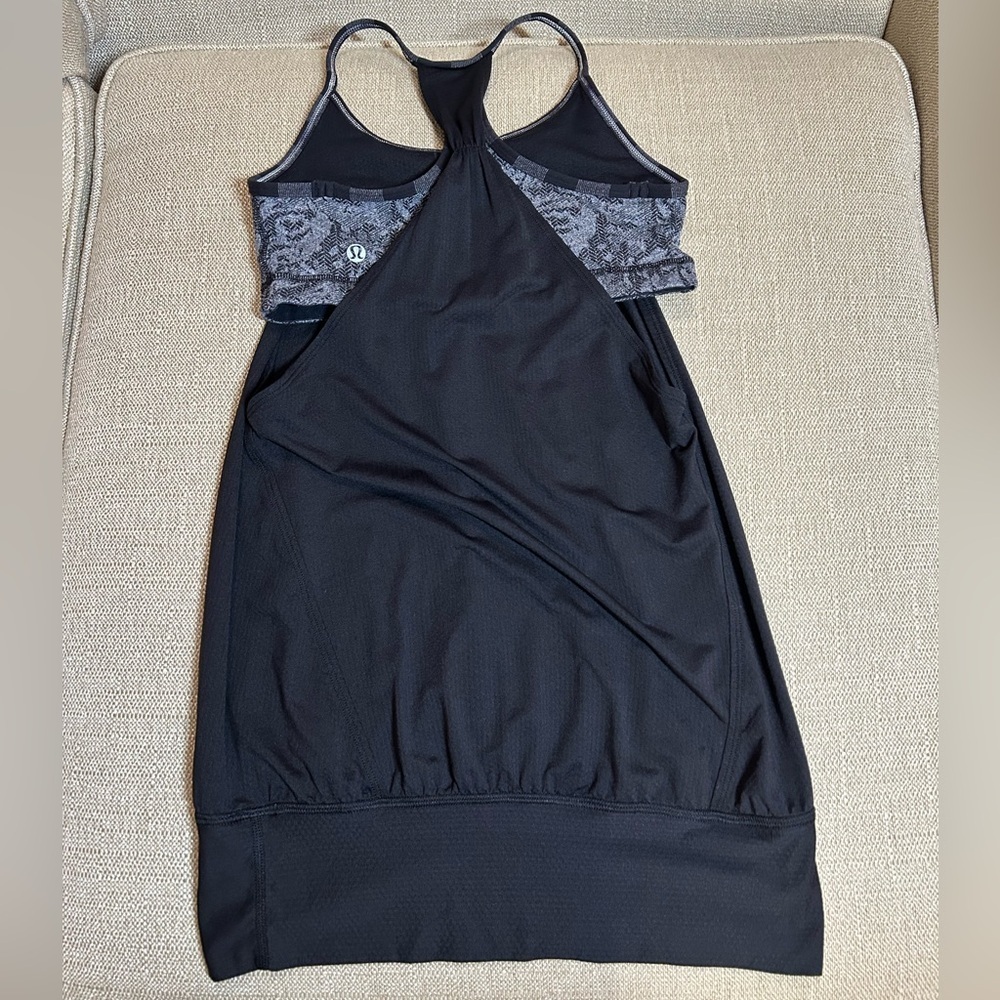 Lululemon Athletica Black No Limits 2-in-1 Tank